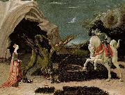 UCCELLO, Paolo St George and the Dragon (mk08) oil on canvas